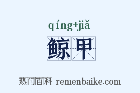 鲸甲是什么意思的图片